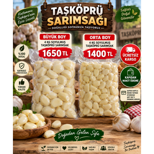 TAŞKÖPRÜ SARIMSAK ATATOHUMU (KÜÇÜK BOY)