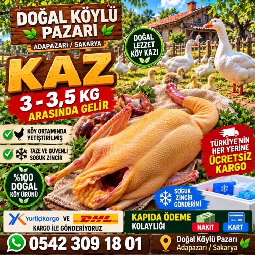 ORGANİK KAZ ETİ (3 - 3,5 KG)